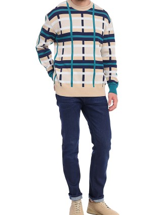 Зелёный свитер BOSS: фото 3 - Invogue